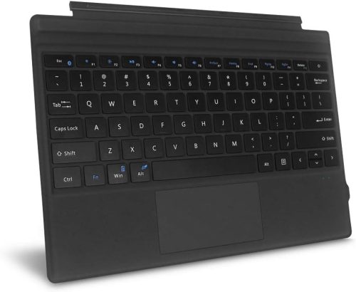 AOGO 1089D-C Ultra-thin Bluetooth keyboard with backlight - Touchpad + 78pcs, low-profile keys, wired and wireless use