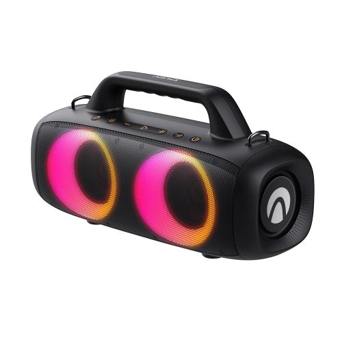 AirAux AA-DH1 Party Box - 50W, RGB LED Bluetooth speaker: deep bass, 10 hours of playback time, IPX5 waterproof