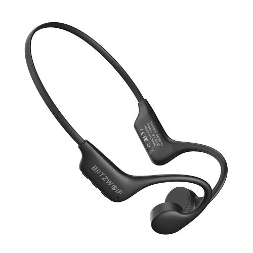 BlitzWolf® BW-BTS8 Bone Conduction headphones - Titanium frame, IPX8 waterproof, 32GB internal memory, magnetic charging