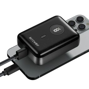   BlitzWolf BW-P21 fast charging power bank - 10000mAh - LED charging indicator, 20W PD charging power