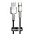 Baseus Calufe USB-Type C - 25 cm, 4 Amps, 40W charge, metal head, beaded cover - black