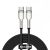 Baseus Calufe USB-Type C - 100 cm, 13 Amps, 66W charge, metal head, beaded cover - black