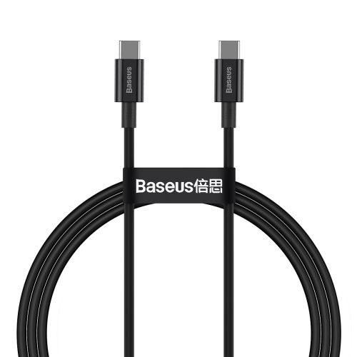 Baseus CATYS-B01 - 100W, USB Type-C to USB Type-C Fast Charging Data Cable, Cable Length:1m - Black