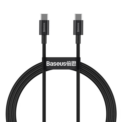 Baseus CATYS-C01 - 100W, USB Type-C to USB Type-C Fast Charging Data Cable, Cable Length:2m - Black