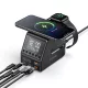 BlitzWolf® BW-FW10 - 240W Desktop Fast Charger and Alarm Clock, 6 USB Charging Ports (Type-C and USB-A) + Wireless Charging
