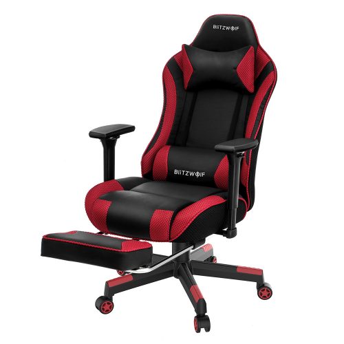 BlitzWolf BW-GC5 Red Gaming chair - 180 ° reclining backrest, adjustable armrest, spine cushion