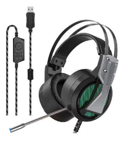 5.1 Surround Gamer Headphone - BlitzWolf BW-GH1; RGB LED, noise reduction, ergonomic design