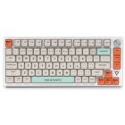 BlitzWolf BW-KB3 white mechanical gaming keyboard - 75% size, Gasket Mount Gateron Yellow Pro switch - Type-C + Bluetooth + 2.4G connection, battery, Win/MacOS/iOS/Android