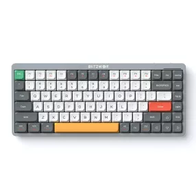   BlitzWolf® BW-Mini 75 Gaming Keyboard - 84pcs Low Profile Mechanical OUTEMU Blue Switch, RGB LED, Wired & Wireless Use