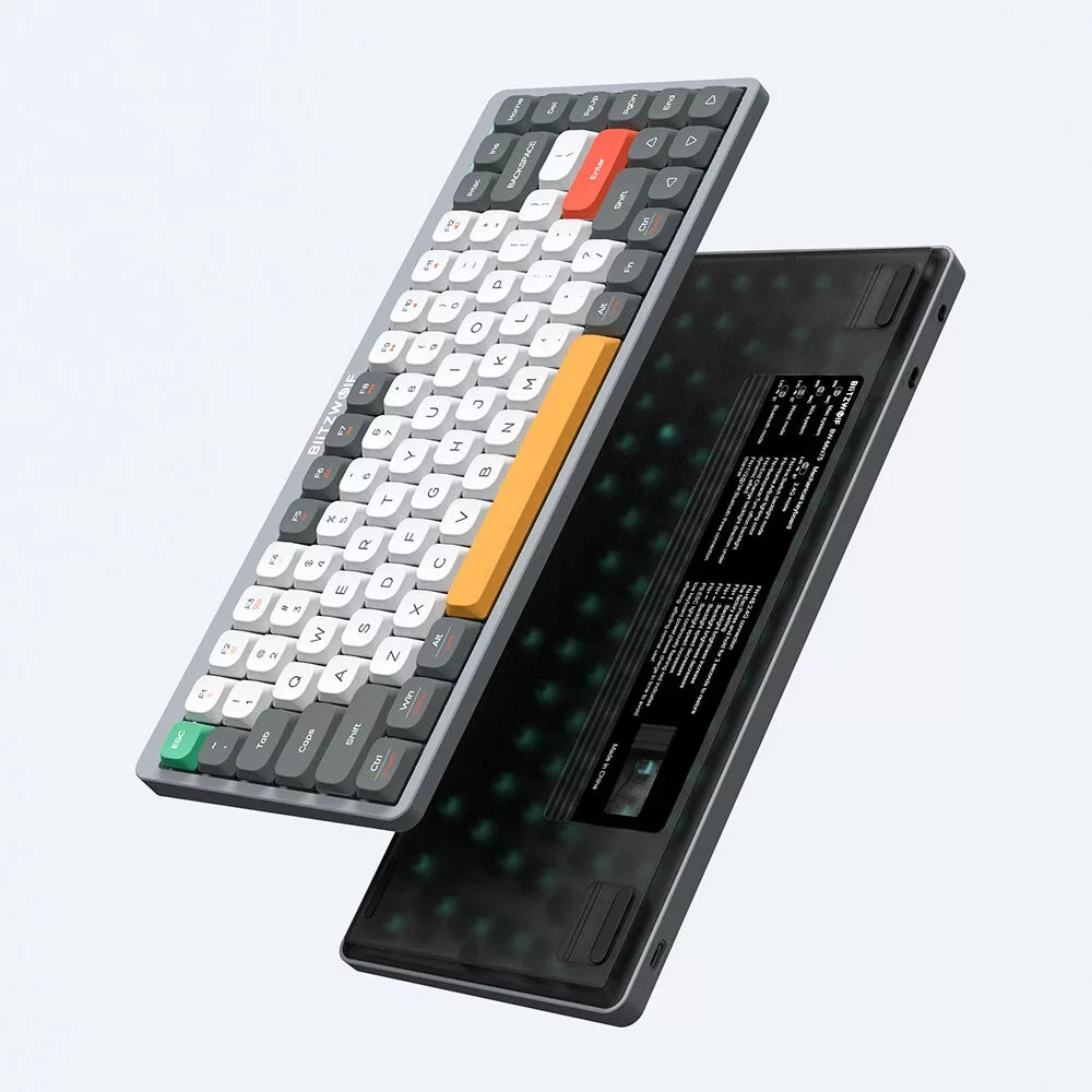 BlitzWolf® BW-Mini 75 Gaming Keyboard - 84pcs Low Profile Me