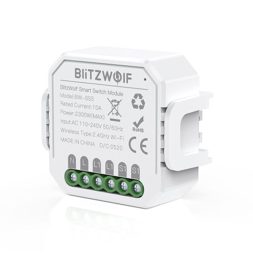 Blitzwolf® BW-SS5 - 2 way SMART Controller - Application Control, Timing, Voice Command. Amazon Echo, Google Home and IFTTT integration