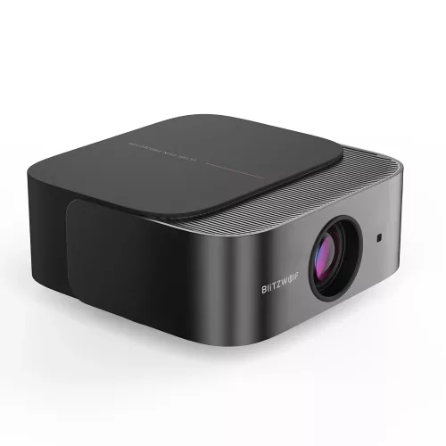 BlitzWolf® BW-V10 - 1080P, Android 13.0 Projector - 500 ANSI Lumen, Ultra-thin Design. Electronic Focus and Keystone Correction