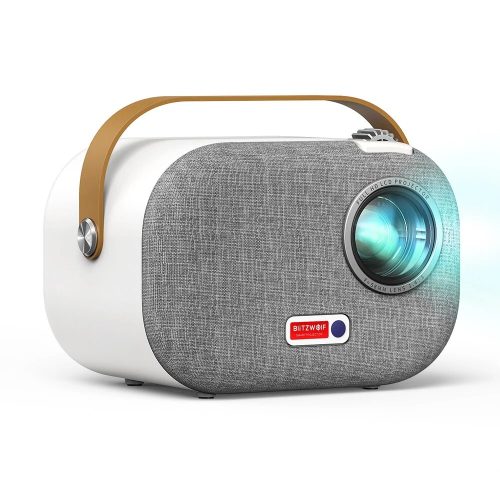BlitzWolf® BW-V2 Portable Projector - Android OS, 1920x1080 Resolution, 200 ANSI Lumens, Quiet Operation