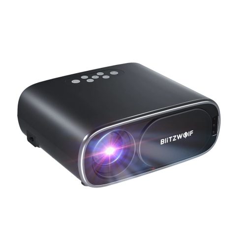 BlitzWolf® BW-V4 1080P home theater projector - 5G-WIFI, 10000 LM brightness, Auto Keystone correction & focus, BT 5.0