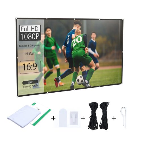 BlitzWolf® BW-VS2 Portable Projector Screen for  120 inch, 16: 9 projection