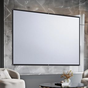   BlitzWolf® BW-VS8 Wall Mounted Projector Screen - 120 inches, 5-layer anti-glare screen, 16:9, 4K, 90° viewing angle
