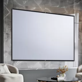   BlitzWolf® BW-VS8 Wall Mounted Projector Screen - 80 inches, 5-layer anti-glare screen, 16:9, 4K, 90° viewing angle