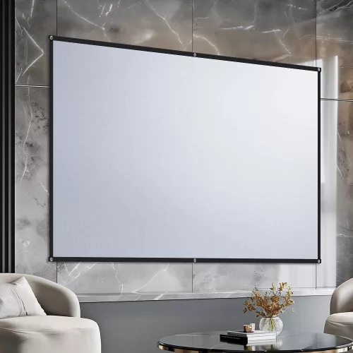 BlitzWolf® BW-VS8 Wall Mounted Projector Screen - 80 inches, 5-layer anti-glare screen, 16:9, 4K, 90° viewing angle
