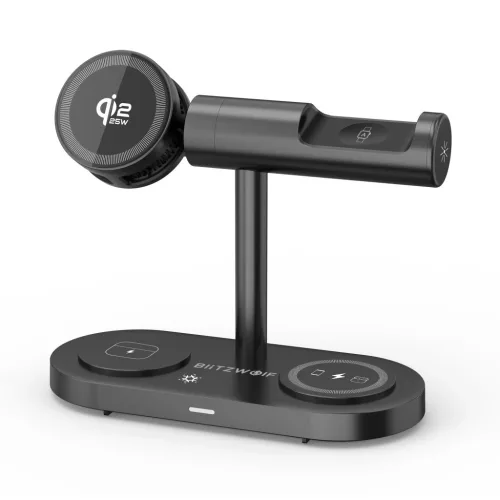 BlitzWolf® BW-iw39 - Wireless Charging Station 7in1 - For Wireless Charging of Phone + Watch + Earphones