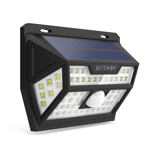 Outdoor Solar Lamp - BlitzWolf BW-OLT1 with Motion Detector, IP64 Water Resistant