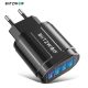 BlitzWolf® BK-385 - 4 USB-A ports, 48W wall fast charger - for fast charging of Android and Apple phones