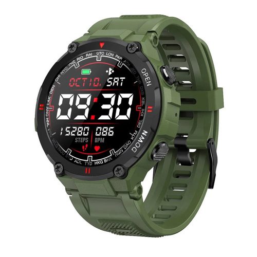 Blitzwolf® BW-AT2 Green Sport Smart Watch - 10-15 days battery time, 1.3" IPS display, countless built-in features