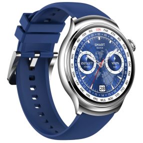   Blitzwolf® BW-AT4 Smartwatch - AMOLED HD display, Bluetooth calling, message notification and health + SMART functions, IP67 - Blue