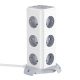 BlitzWolf® BW-EC3 - Desktop USB Charger: 2xUSB-A + 2x USB-C charging ports + 12x 230volt outputs