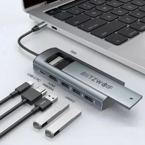   Blitzwolf BW-Neo TH13 USB HUB docking station: 1x 4K@30Hz HDMI, 3x USB 3.0 5Gbps, PD100W, 1x M.2 SSD slot