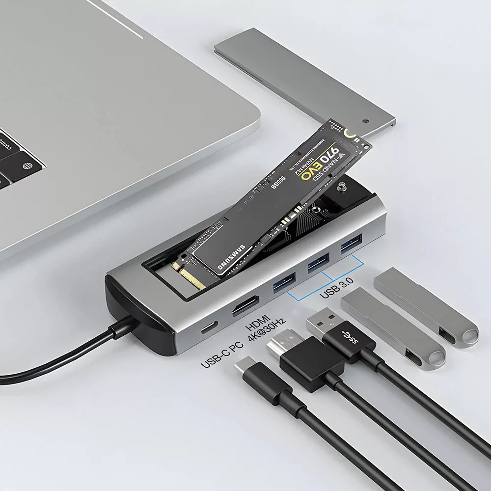 Blitzwolf BW-Neo TH13 USB HUB docking station: 1x 4K@30Hz HD