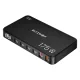 Blitzwolf® BW-S30 - 175W desktop USB fast charger station with digital display, 6 USB ports (4x Type-C + 2x USB-A ports)