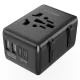 BlitzWolf® BW-TA1 - EU UK US AU Travel Adapter Socket and 2x USB Type C + 2x USB-A Charger
