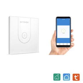   BlitzWolf BW-SS9 - Smart wall light touch switch with 1pcs switch - Google Home, Amazon integrability