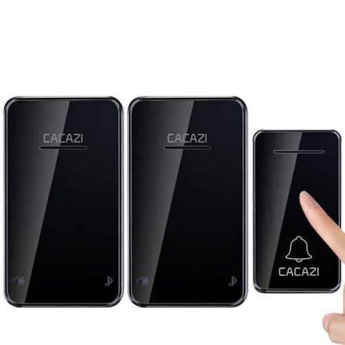 Wireless doorbell (no battery required to use) - CACAZI A10 - range: 200m, 48 ringtones, 6 volumes
