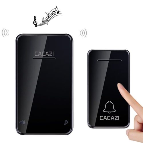 Wireless doorbell (no battery required to use) - CACAZI A10 - range: 200m, 48 ringtones, 6 volumes