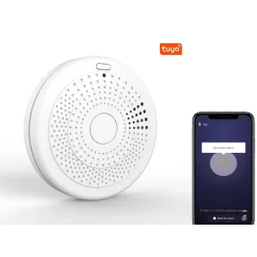   Smart carbon monoxide (CO) and smoke detection & alarm, app monitoring, 85dB sound, 3-year battery life
