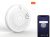 Smart carbon monoxide (CO) and smoke detection & alarm, app monitoring, 85dB sound, 3-year battery life