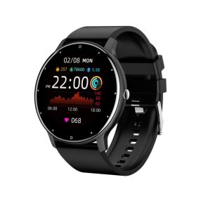   Dafit ZL02D Smart Watch - 7 days battery time, 1.28" HD display, IP67, message and call management, blood pressure, blood oxygen measurement + countless functions - black