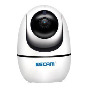   ESCAM PVR008 - indoor WiFi Smart IP security dome camera: AI human motion detection, 1080P, night vision, two-way audio