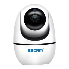  ESCAM PVR008 - indoor WiFi Smart IP security dome camera: AI human motion detection, 1080P, night vision, two-way audio