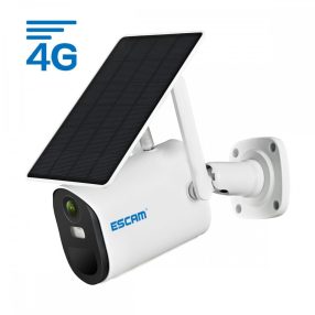   ESCAM QF490 - IP camera with 4G SIM card + solar panel: 1080P HD, outdoor, color night vision, two-way audio, IR 20m