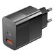ESSAGER® ES-CD29 - 33 Watt USB Wall Fast Charger - 2 Ports (1x Type C + 1x USB-A) for Android, Apple and Windows
