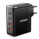 ESSAGER® ES-CD37 - 100 Watt USB Wall Charger - 4 Ports (2x Type C + 2x USB-A) for Android, Apple and Windows