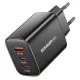 ESSAGER® RC65WCF - 65W Wall GaN Fast Charger 2x USB-C + 1x USB-A. For Laptops. Phones and Tablets