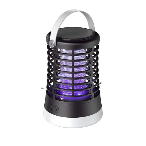 Battery-operated outdoor insect trap with lighting - IP54 waterproof, 50 hours of operation