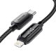 ESSAGER ES-X57 - 1 meter, Type-C - Lightning, USB cable. Digital display, 29W charging, pearl cloth cover