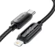 ESSAGER ES-X57 - 2 meter, Type-C - Lightning, USB cable. Digital display, 29W charging, pearl cloth cover