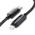 ESSAGER ES-X57 - 3 meter, Type-C - Lightning, USB cable. Digital display, 29W charging, pearl cloth cover