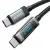 ESSAGER ES-X47 - 1 meters, Type-C - Type-C, USB cable. Digital display, 240W charging, pearl cloth cover