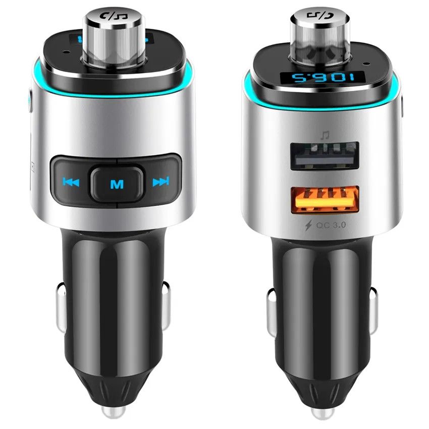 HiGi® - BC42 Car bluetooth V5.0 FM Transmitter & car USB fas